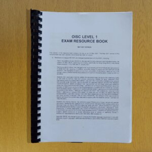 Hardcopy Booklet OISC Exam | Pacific Legal Training